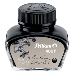 Encre pour stylo plume Pelikan 4001 30ml noir brillant