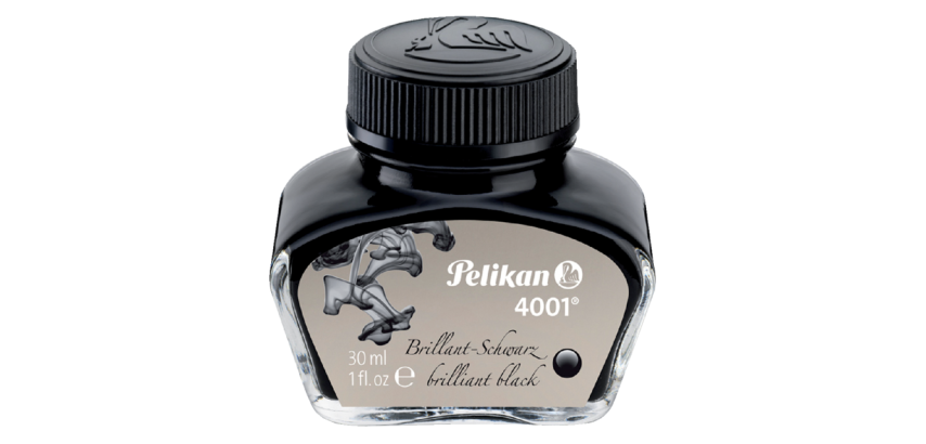 Encre pour stylo plume Pelikan 4001 30ml noir brillant