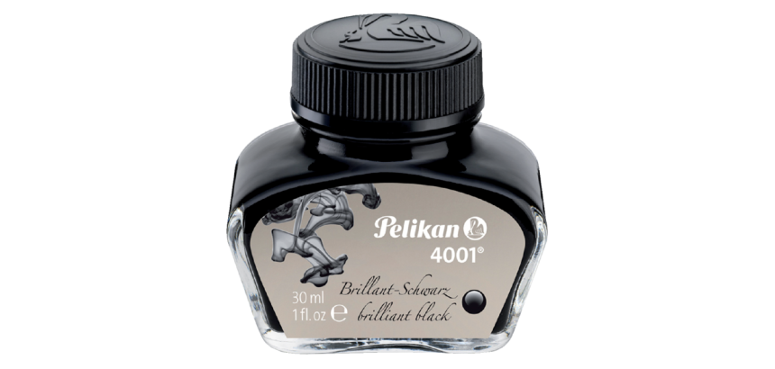 Encre pour stylo plume Pelikan 4001 30ml noir brillant