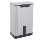 Poubelle à pédale EKO E-Cube 40 litres inox