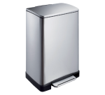 Poubelle à pédale EKO E-Cube 40 litres inox