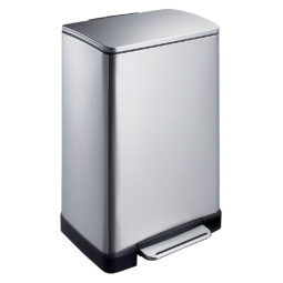 Poubelle à pédale EKO E-Cube inox 40 litres