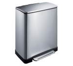 Poubelle à pédale EKO E-Cube 50 litres inox