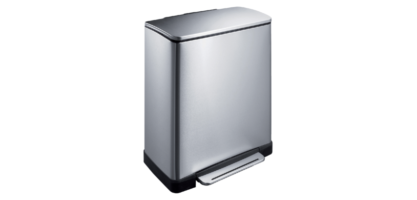 EKO E-Cube Pedaleimer 18+28 Liter Edelstahl