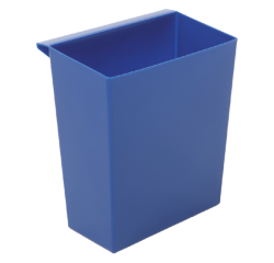 Bac pour corbeille carrée et conique bleu