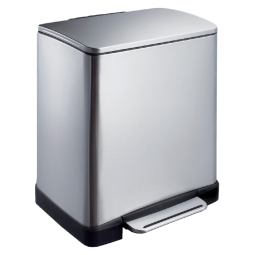 Poubelle à pédale EKO E-Cube inox 20 litres