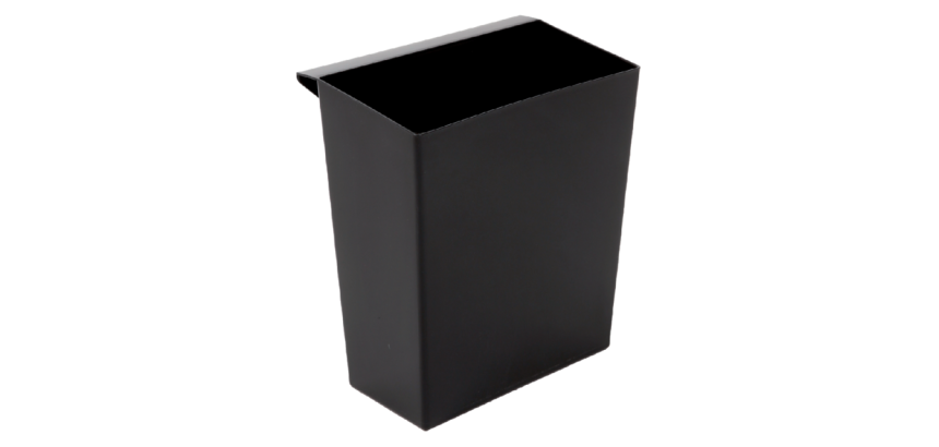 Bac pour corbeille carrée et conique noir
