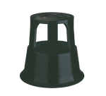 Desq Hocker 42cm Metall Schwarz