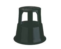 Tabouret Desq 42cm métal noir