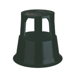 Tabouret Desq 42cm métal noir
