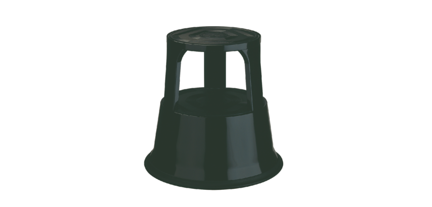 Desq 42cm black metal stool