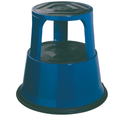 Tabouret Desq 42cm métal bleu