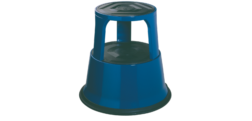 Desq Hocker 42cm Metall blau