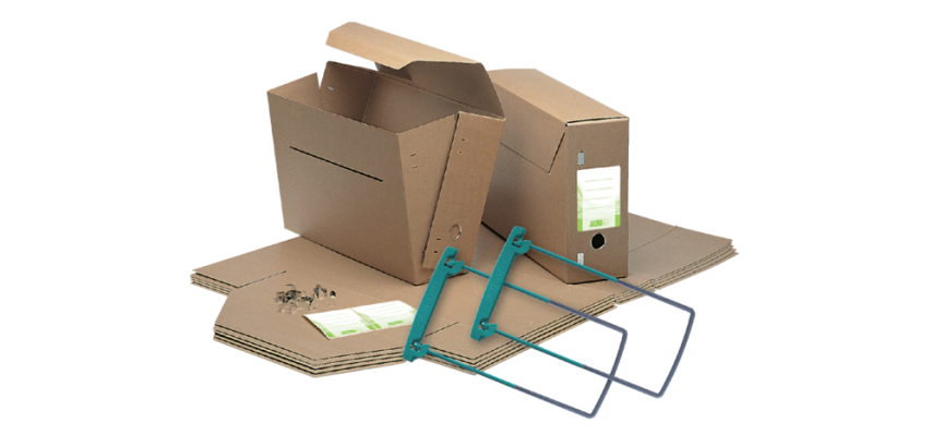 Archivbox JalemaClipex Folio 370x265x115mm braun