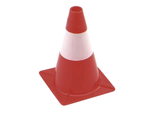 EN_PEREL CONE ROUGE/BLANC 30CM