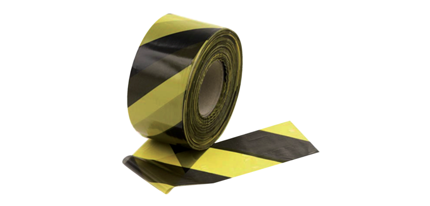 Ruban de signalisation IEZZY 250m jaune-noir