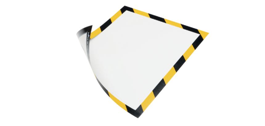 Duraframe Durable 4945130 security A4 magnétique jaune/noir 5 pièces