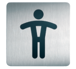 Durable Pictogram 4954 Men's Toilets Square 150mm