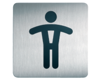 Pictogramme Durable 4954 Toilettes hommes carré 150mm