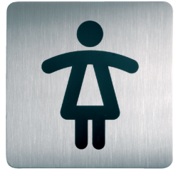 Pictogramme Durable 4956 Toilettes femmes carré 150mm
