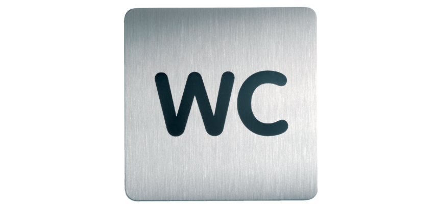 Infobord pictogram Durable 4957 vierkant wc 150mm