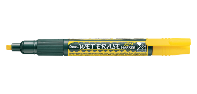 Marqueur Craie Pentel SMW26 1,5-4mm jaune