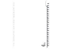 Intercalaires Kangaro 23 perf PK412JM 12 onglets mois carton