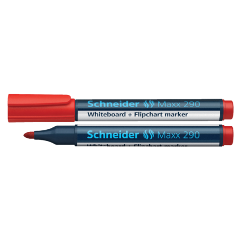 Viltstift Schneider Maxx 290 whiteboard rond 2-3mm rood