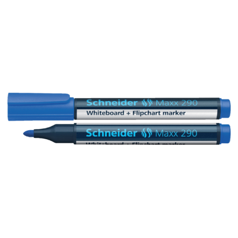 Viltstift Schneider Maxx 290 whiteboard rond 2-3mm blauw