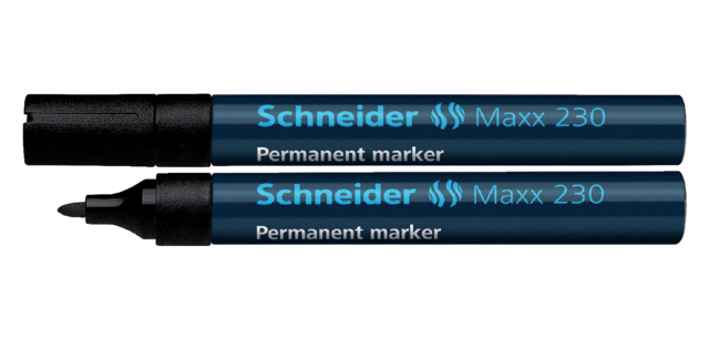 Marqueur Schneider Maxx 230 ogive 1-3mm noir
