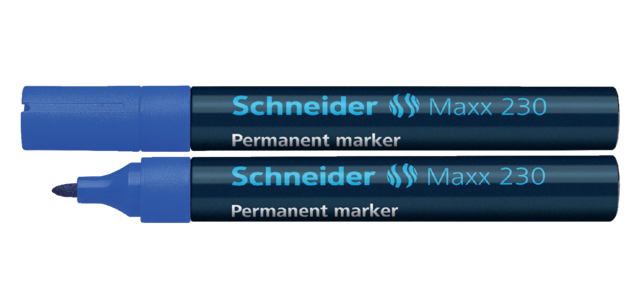 Schneider Maxx 230 chisel tip marker 1-3mm blue
