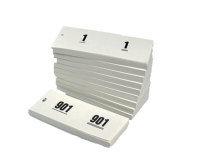 Bloc numéros de 1à 1000 42x105mm blanc 10 pièces