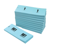Nummerblok 42x105mm nummering 1-1000 blauw 10 stuks