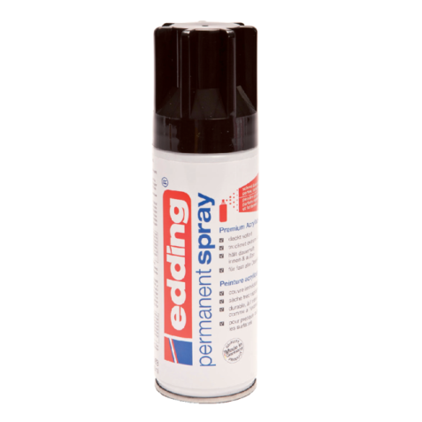 Spray peinture Permanent edding 5200 Noir foncé Mat