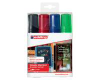 Feutre craie edding 4090 Vitre biseau 4-15mm assorti étui 4 pièces