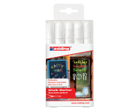 Krijtstift edding 4095 rond 2-3mm wit blister à 5 stuks