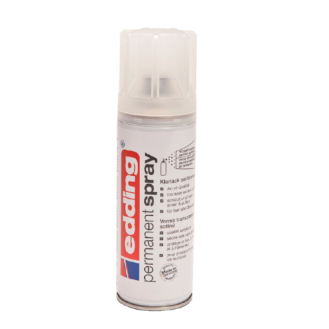 Spray Vernis edding 5200 Permanent Blanc Brillant