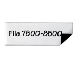 Etikethouder Djois 55x102mm magnetisch transparant 3 stuks