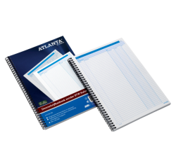 Livre de caisse Djois Atlanta A4 50x2 feuilles carbone 2 colonnes blanc