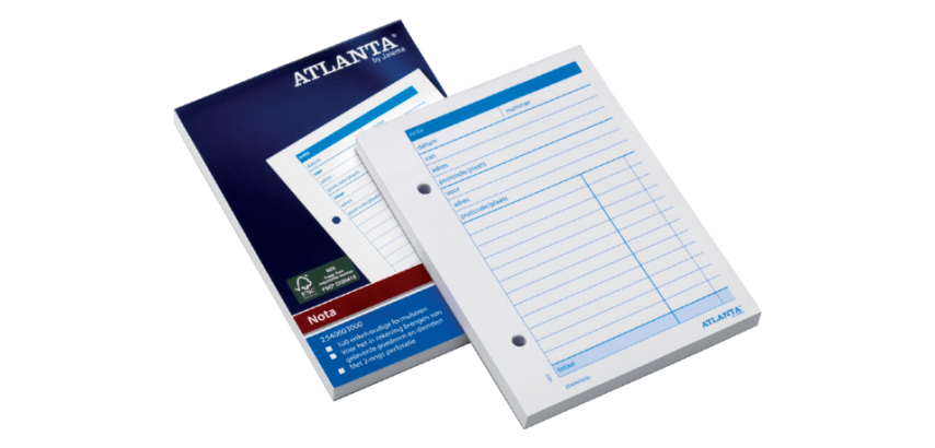 Djois Atlanta Invoice Book A6 100 Sheets