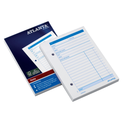 Carnet de factures Djois Atlanta A6 100 feuilles