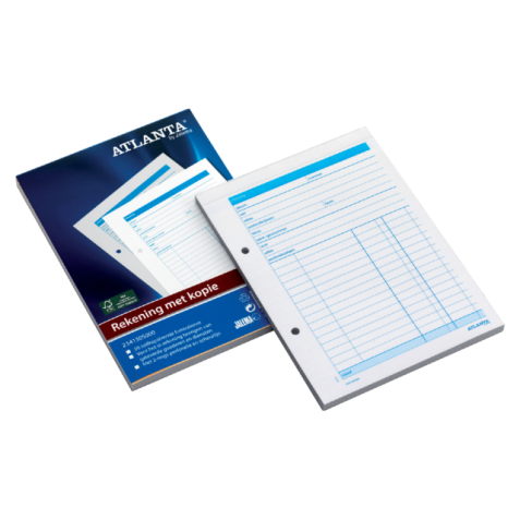 Carnet de factures Atlanta A4 50x2 feuilles autocopiant