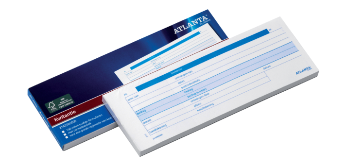 Carnet de quittances Djois Atlanta 74x210mm 100 feuilles