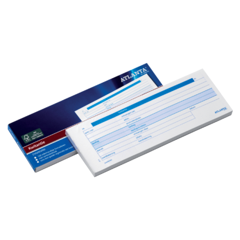 Carnet de quittances Atlanta 74x210mm 100 feuilles