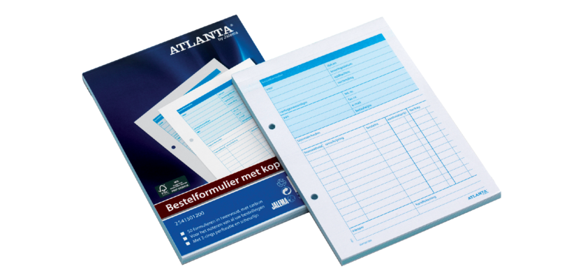 Bestellformulare Djois Atlanta A5 50x2 Blatt mit Kohlepapier (NL)