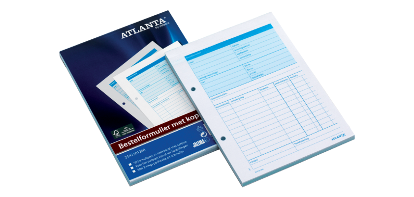Formulaires de commande Djois Atlanta A5 50x2 feuilles avec carbone (NL)