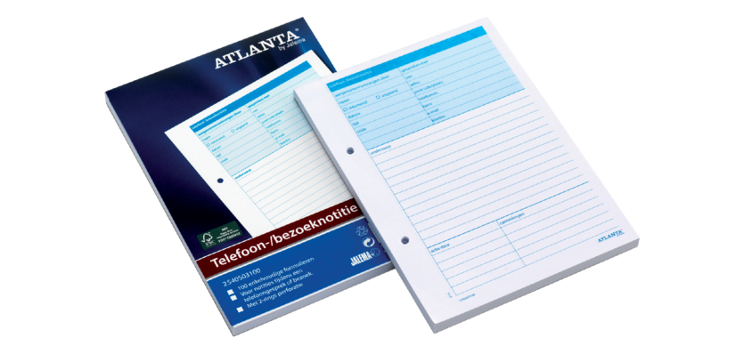 Bloc-notes pour téléphone/visite Djois Atlanta A5 100 feuilles