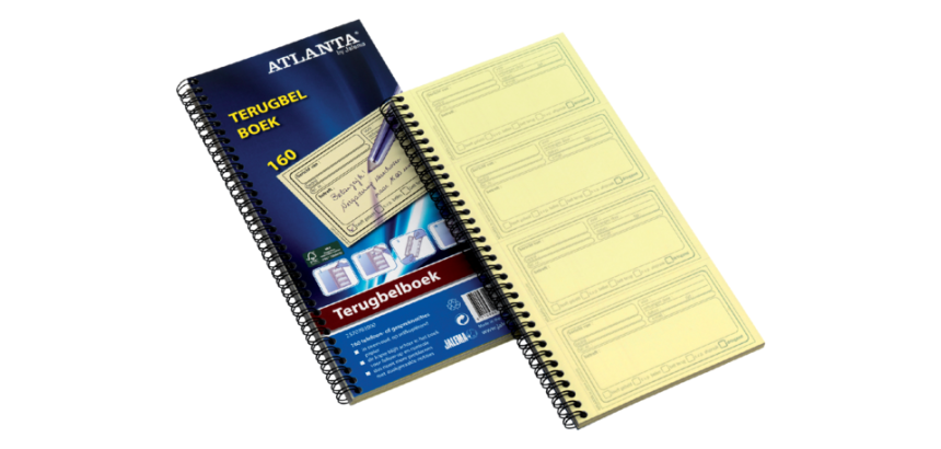 Registre de messages reçus Atlanta 74x128mm 400x2pcs (néerlandais)