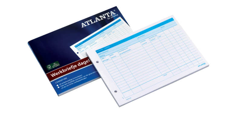 Daily Work Tracking Sheet Djois Atlanta A5 50 sheets