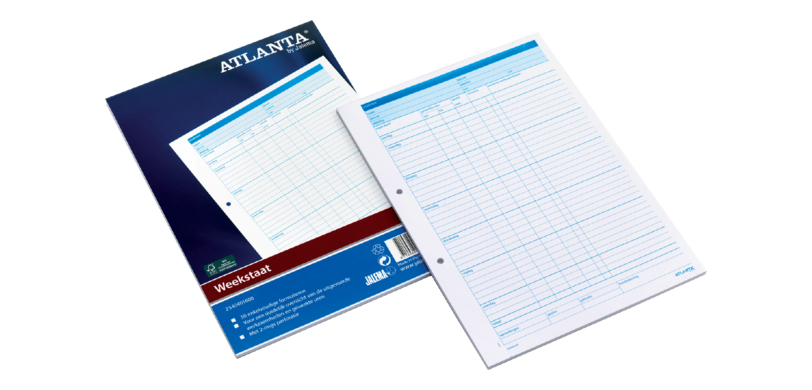 Weekly sheet Djois Atlanta A4 297x210mm 70g 50 sheets